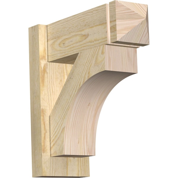Ekena Millwork Westlake Rough Sawn Arts and Crafts Outlooker, Douglas Fir, 6"W x 16"D x 16"H OUT06X16X16WTL03RDF - main